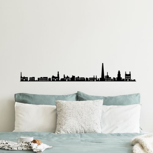 Wallity Metalna zidna dekoracija, Antwerp Skyline slika 3