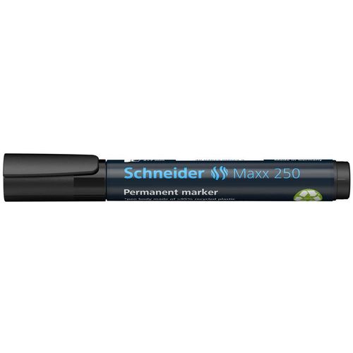 Flomaster Schneider, permanent marker, Maxx 250, 2-7 mm, crni slika 3
