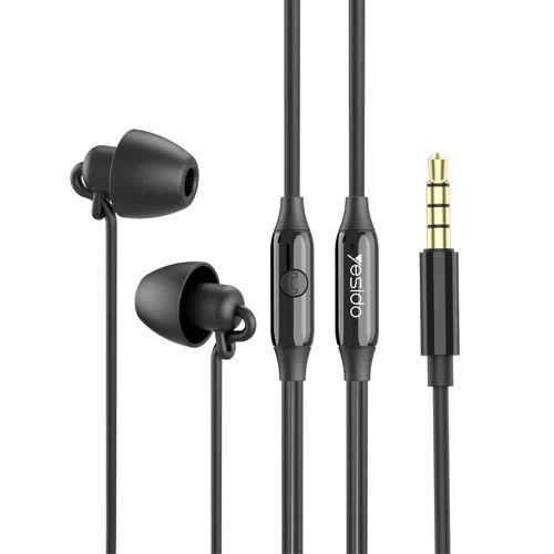 Yesido - Stereo slušalice (YH29) - Jack 3,5 mm s mikrofonom, 1,2 m - crne slika 1