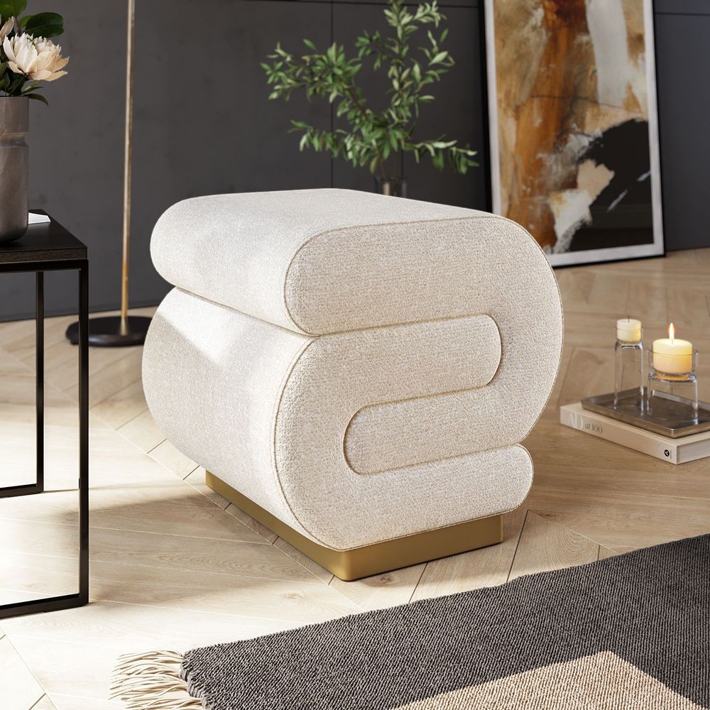 Sally - Kremasti Pouf slika 3
