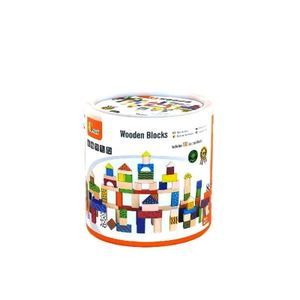 Viga Wooden Blocks - Drvene kocke, 100kom