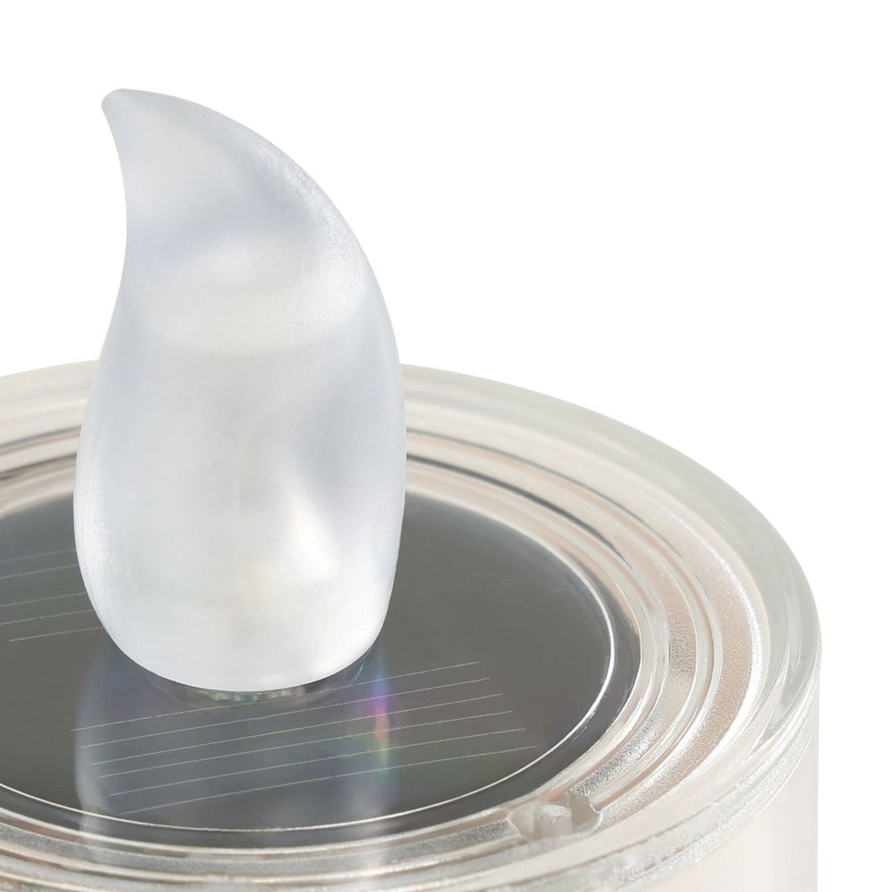 Solarna LED svjetiljka od bijele plastike slika 4