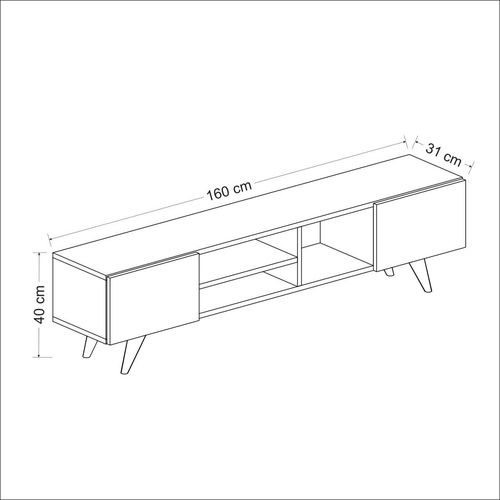 Woody Fashion TV jedinica, Dore - Black slika 7