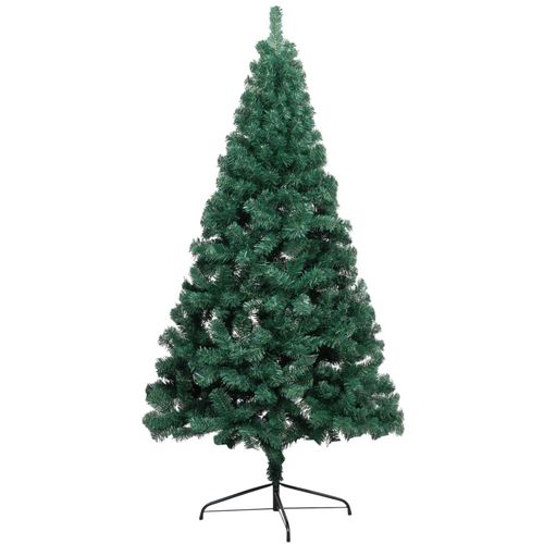 Umjetna polovica božićnog drvca LED s kuglicama zelena 240 cm slika 5
