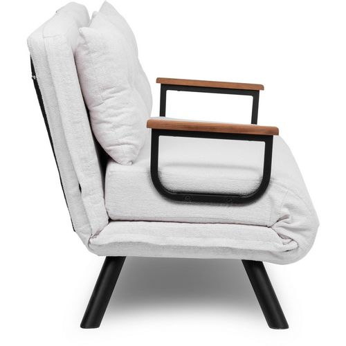 Atelier Del Sofa Dvosjed, Sando 2-Seater - Teddy Fabric - Cream slika 9