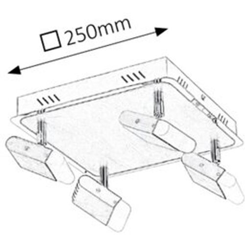 Rabalux Marcus plafonjera spot LED 4x5W slika 4