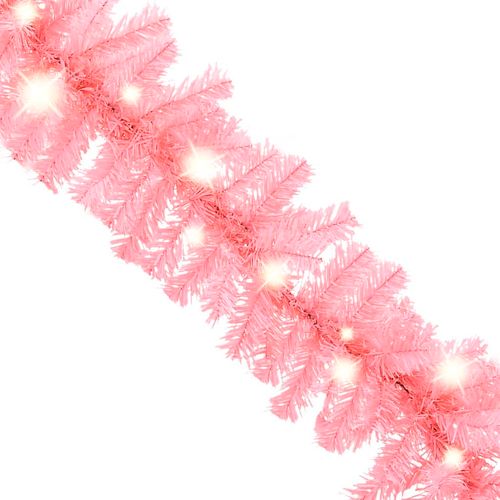 Božićna girlanda s LED svjetlima 5 m ružičasta slika 4