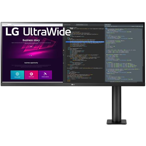 LG 34WN780-B 34" UltraWide Ergo IPS QHD 3440x1440@75Hz, 21:9, 1000:1, 5ms, 300 cd/m², 178°/178°, 2 HDMI, 1 DisplayPort, 3 USB 3.0, 7Wx2, AMD Radeon FreeSync, HDR, Tilt, Pivot, Height, VESA 100, Black, 3yw slika 1