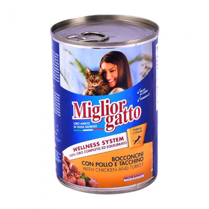 Miglior Gatto hrana za mačke piletina i ćuretina 405g
