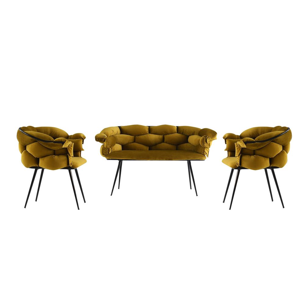Set Sofe Balon - 2138 Ocher Black slika 2