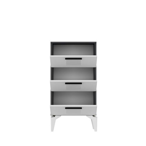 Asimo H - Anthracite, White AnthraciteWhite Multi Purpose Cabinet slika 8