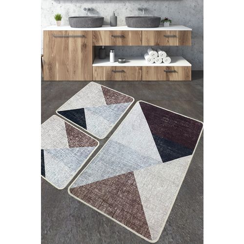 Phell Multicolor Bathmat Set (3 Pieces) slika 1