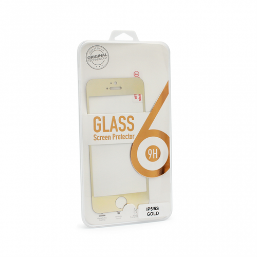 Tempered glass za iPhone 5 zlatni slika 1