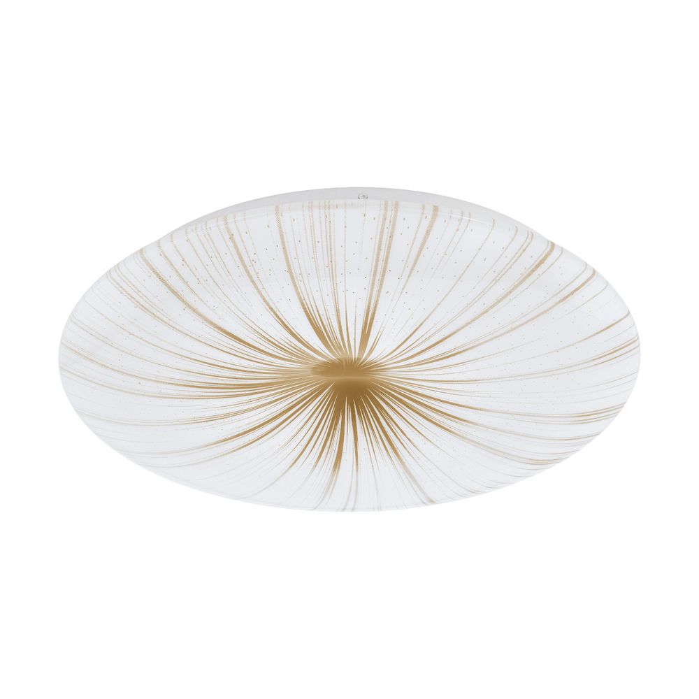 Eglo plafonjera 'NIEVES 1', LED, 19,5W, promjer 410mm, bijela/zlatna slika 1