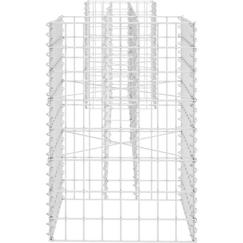 Gabionska sadilica u H-obliku od čelične žice 260 x 40 x 60 cm slika 9