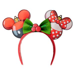 Loungefly Disney Mickey &#38; Minnie Christmas ear headband