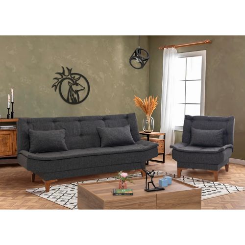 Santo-TKM01-1053 Antracit Sofa-Krevet Set slika 1