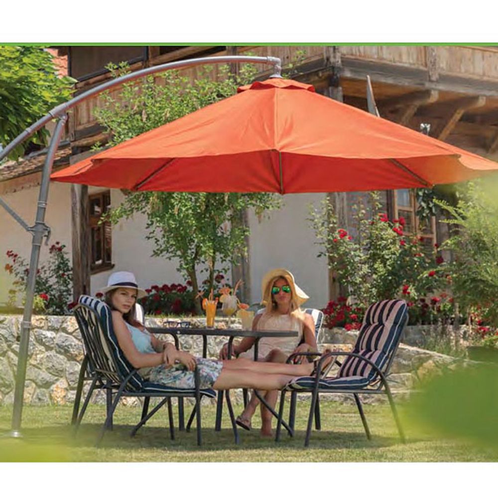 Baštenski set, sto + 4 stolice sa jastucima – Veneto slika 2