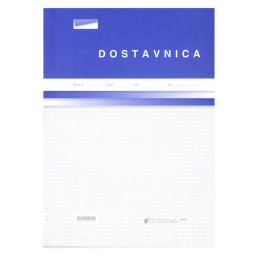 I-29/A-NCR DOSTAVNICA S PRIMKOM A-4; Blok 3 x 50 listova, 21 x 29,7 cm slika 1