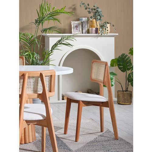 Pera - White, Natural White
Natural Dining Table & Chairs Set (6 Pieces) slika 5