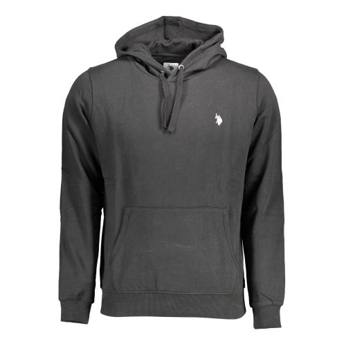 US POLO SWEATSHIRT WITHOUT ZIP BLACK MAN slika 1