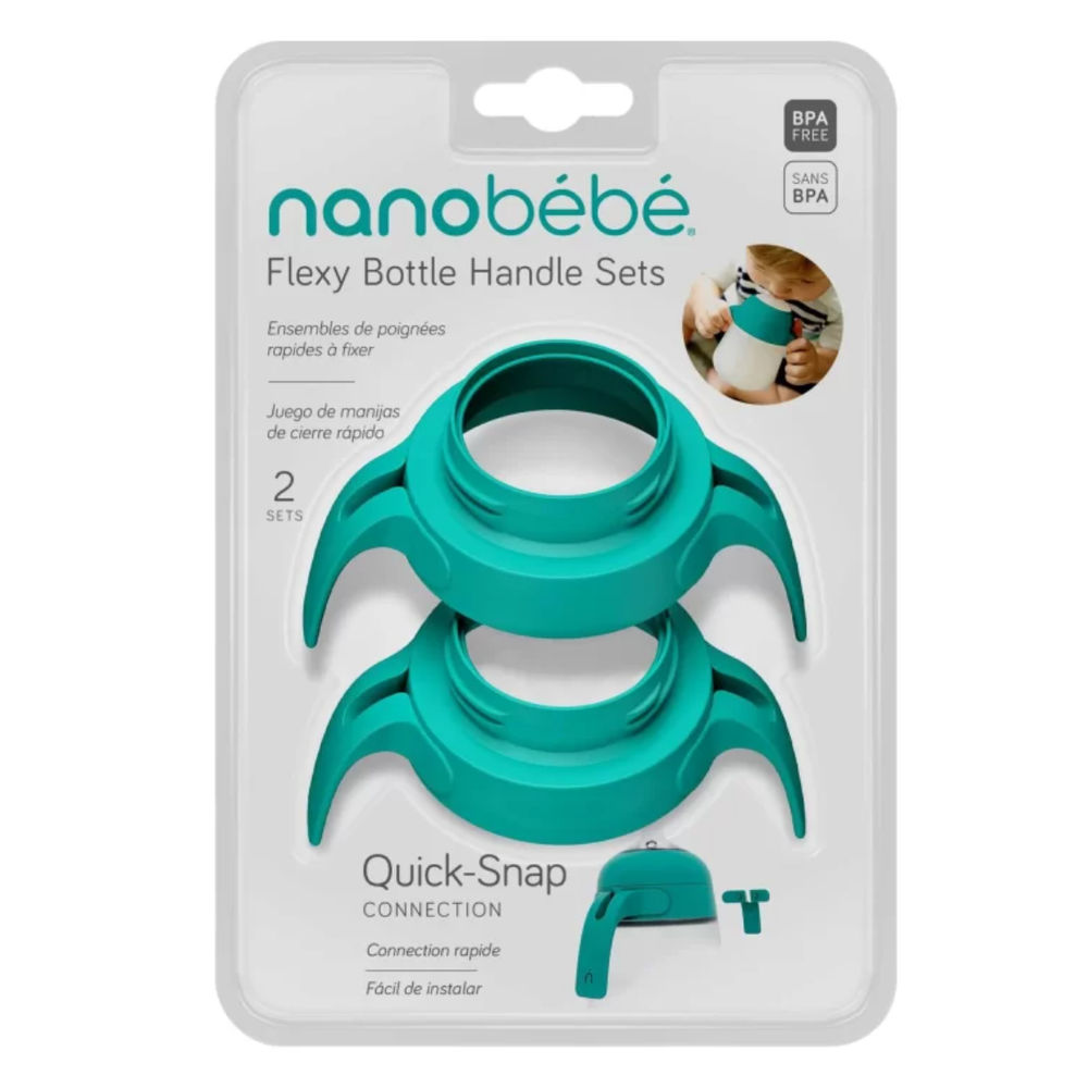 Nanobébé® Ručkice za Flexy flašicu 2kom, Tirkiz slika 3