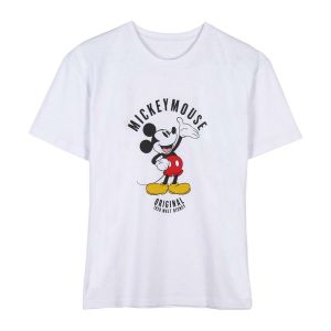 Ženska Majica Kratkih Rukava Mickey Mouse - Bijela S