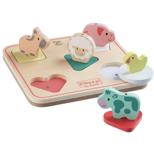 Hape Drvena slagalica sa zvukom Animal Noise Puzzle E8536B  slika 1