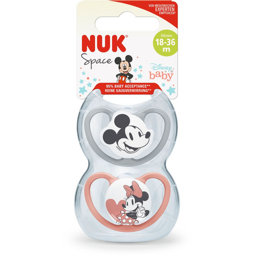 Nuk duda silikon Space 18-36m 2/1 Mickey & Minnie slika 1