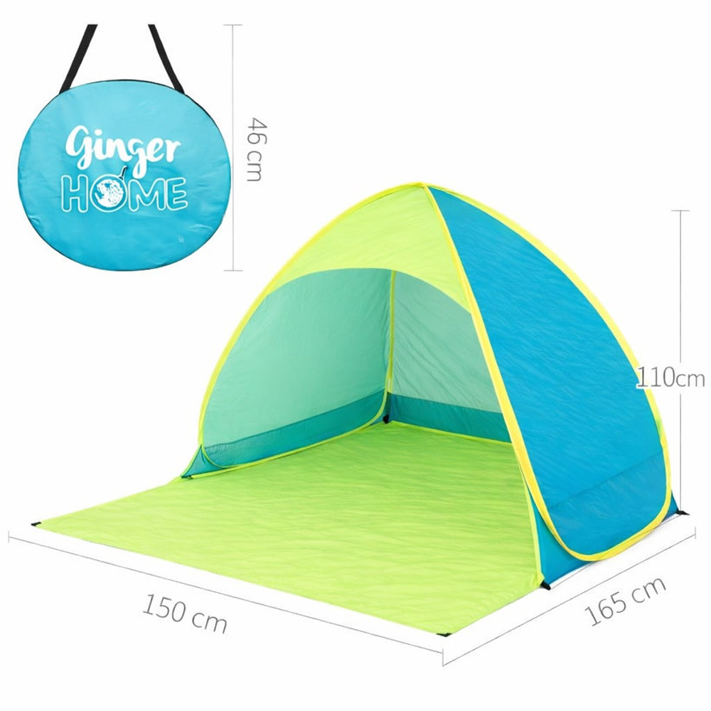 Kinder Home Dječiji sklopivi šator sa UV zaštitom 50+ SPF, 165x150x110cm slika 11