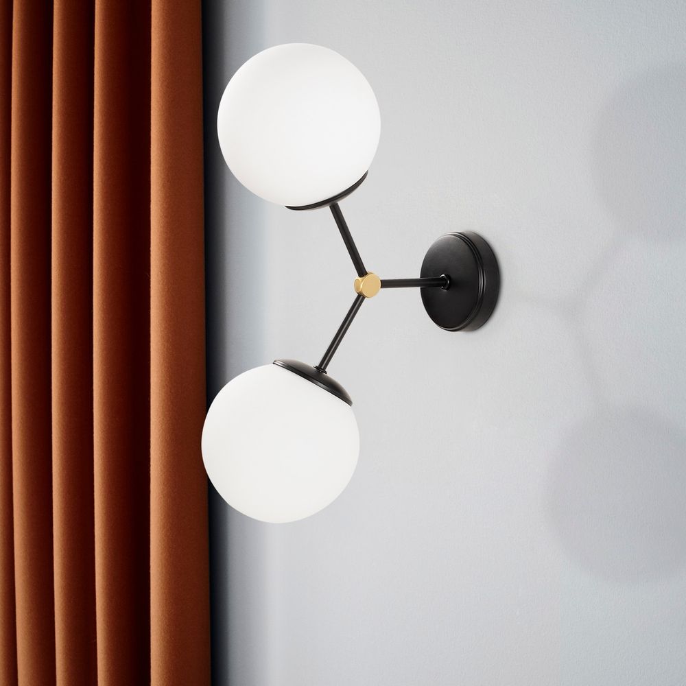 Damar - 6342 Crno-Bijela Zidna Lampa slika 1