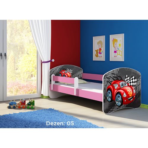 Deciji krevet ACMA II 180x80 + dusek 6 cm PINK5 slika 1