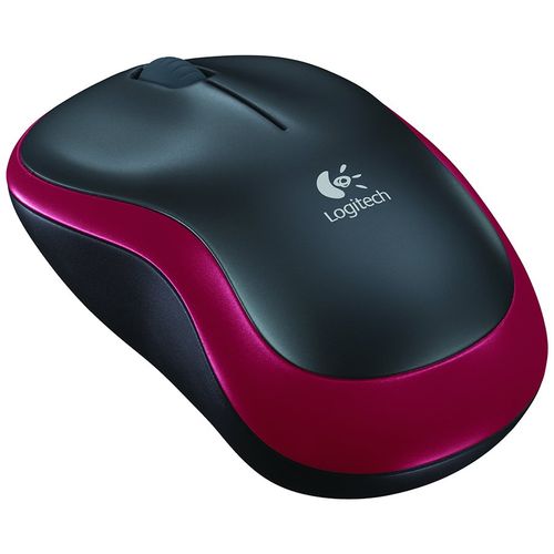 LOGITECH M185 Wireless Mouse - RED - EWR2 slika 1