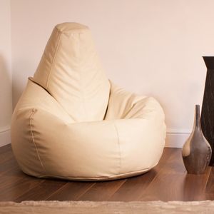 Deri Armut - Cream Cream Bean Bag