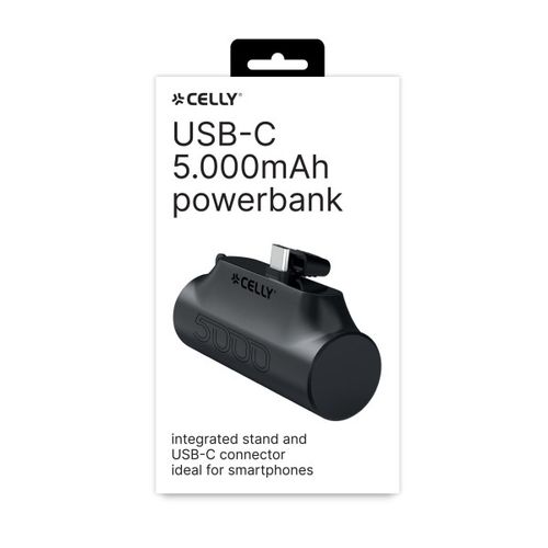 CELLY Power Bank Compact od 5000mAh eksterna baterija u CRNOJ boji slika 3