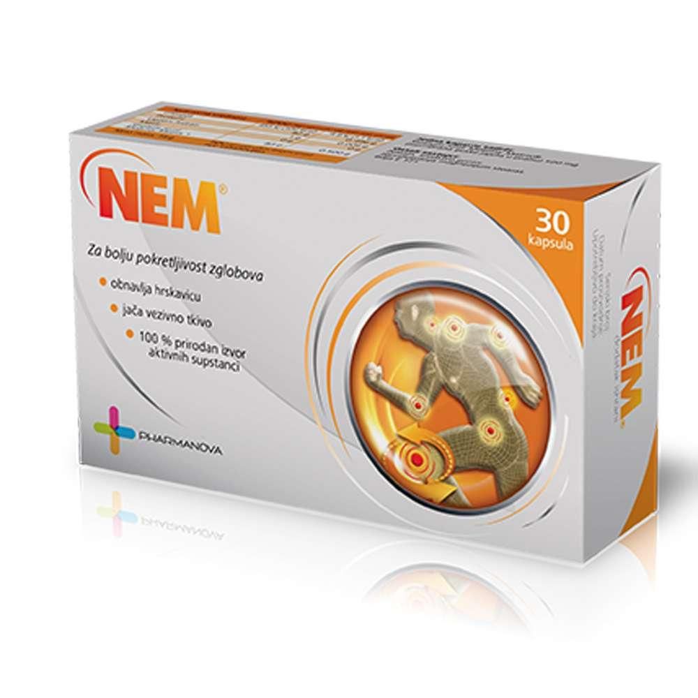 NEM CPS.30X500MG - Prirodni Izvor Hranljivih Supstanci za Zglobove slika 1