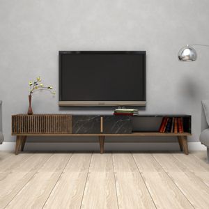 Woody Fashion Stalak za televizor, Milan - Walnut, Black