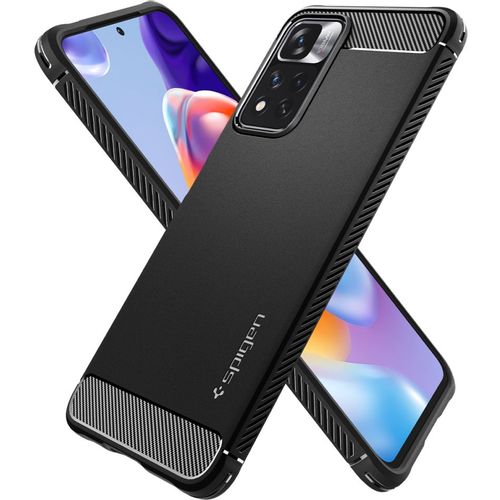 SPIGEN RUGGED ARMOR ZA XIAOMI REDMI NOTE 11 PRO+ PLUS 5G MAT CRNA slika 2