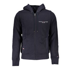 TOMMY HILFIGER MEN'S BLUE ZIP SWEATSHIRT