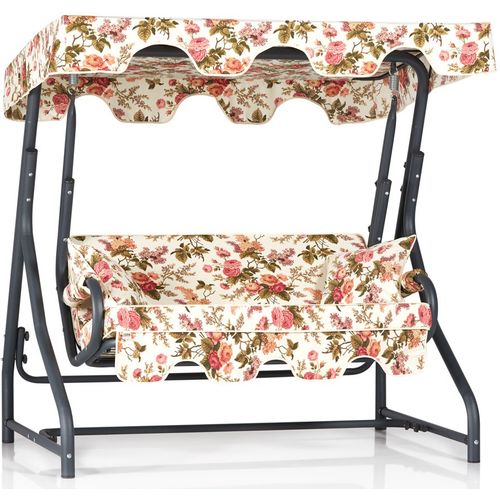 Morus 2 - Multicolor Multicolor Garden Double Swing Chair slika 1