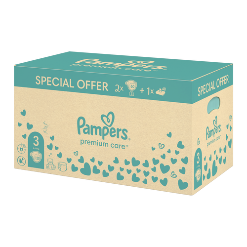 Pampers Premium Care poklon set, pelene + vlažne maramice, posebna ponuda slika 1