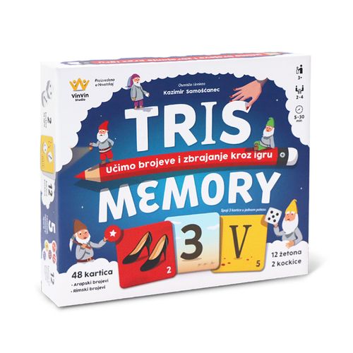 TRIS memory društvena igra za djecu slika 1