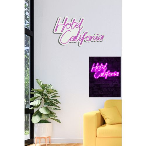 Wallity Ukrasna plastična LED rasvjeta, Hotel California - Pink slika 10