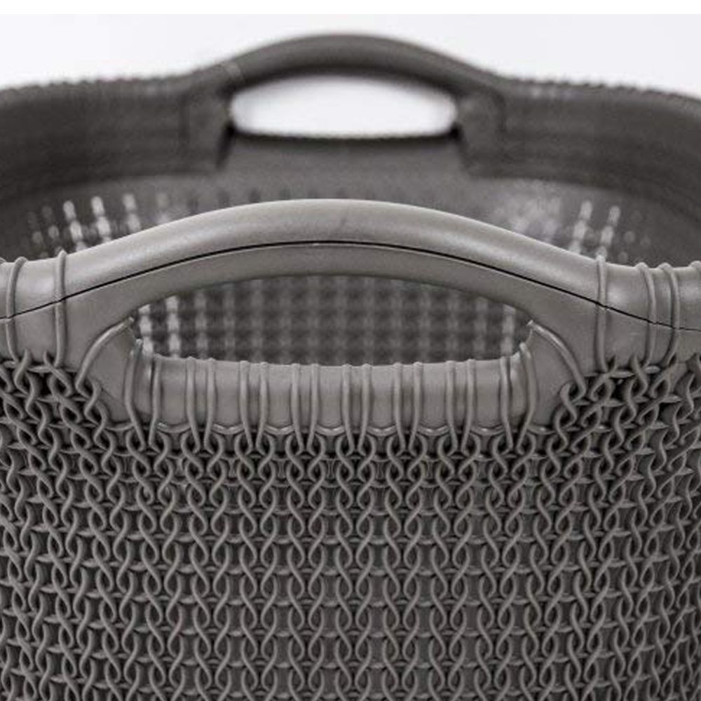 Curver korpa za veš 40L cisti smeda KNIT  slika 3