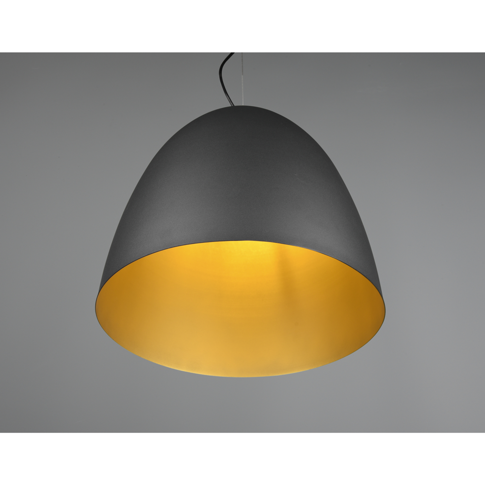 TILDA -VISILICA BLACK-GOLD,1XE27,D40CM slika 2