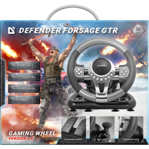 Gaming volan Defender Forsage GTR sa pedalama slika 5