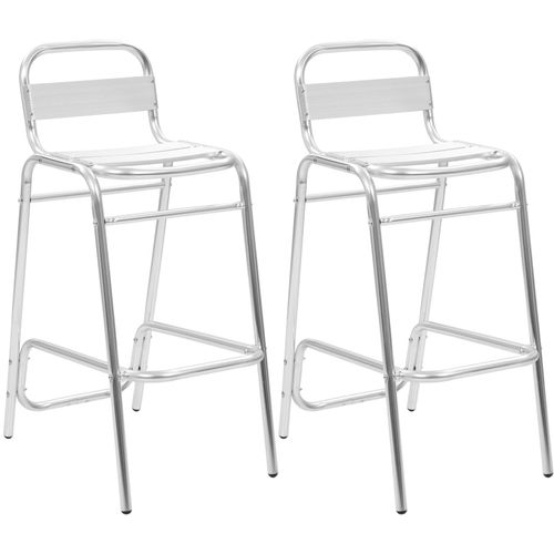 Složivi barski stolci 2 kom aluminijski slika 41