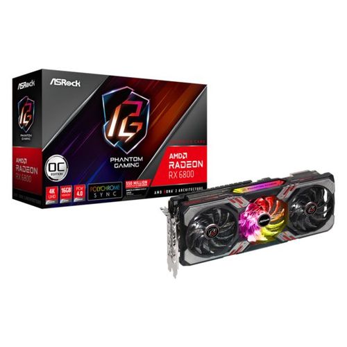 Grafička kartica Asrock Radeon RX 6800 Phantom Gaming D 16G OC, 16GB GDDR6 slika 1