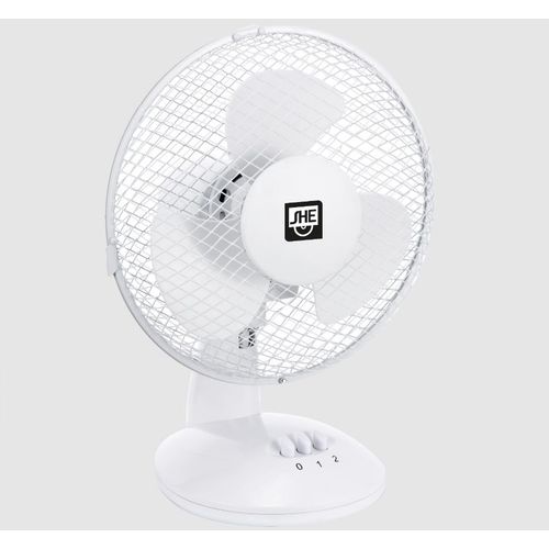 SHE stolni ventilator 30 cm 40W bijeli slika 1