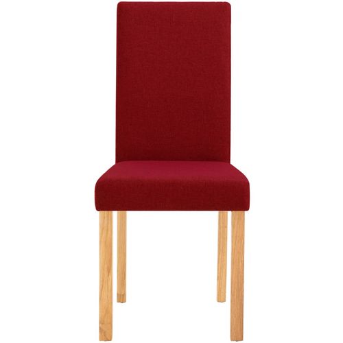 Blagovaonske stolice od tkanine 6 kom crvena boja vina slika 11
